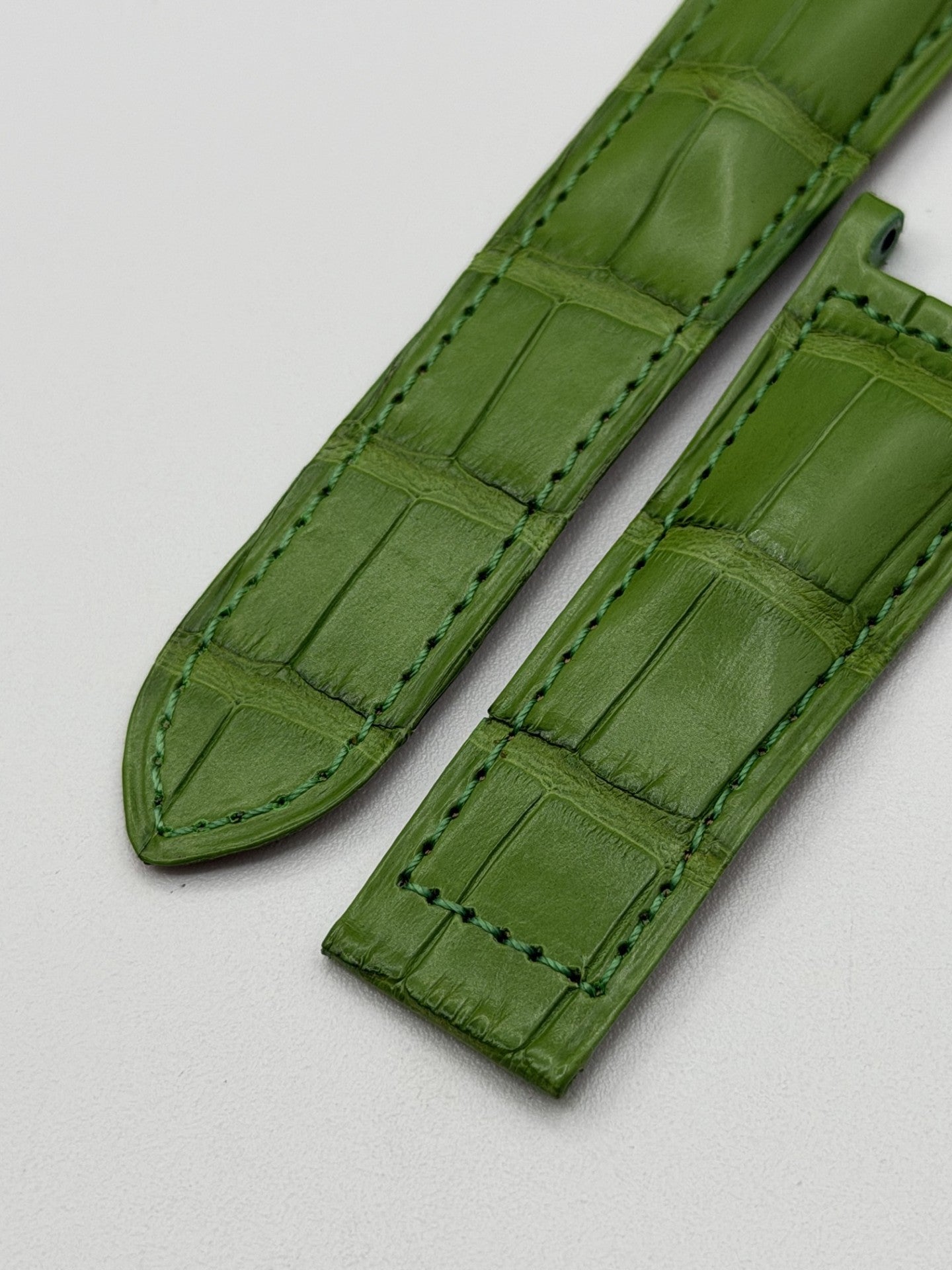 Cartier Pasha cinturino orologio pelle alligatore verde KD1HSM01 21/18mm