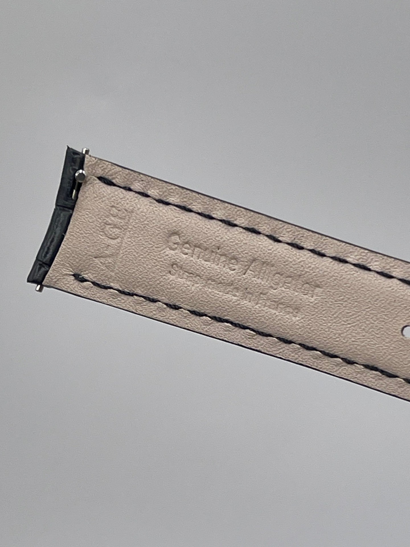 Jaeger Le-Coultre Master Ultra Thin 36 watch strap alligatore nero black 17/16mm