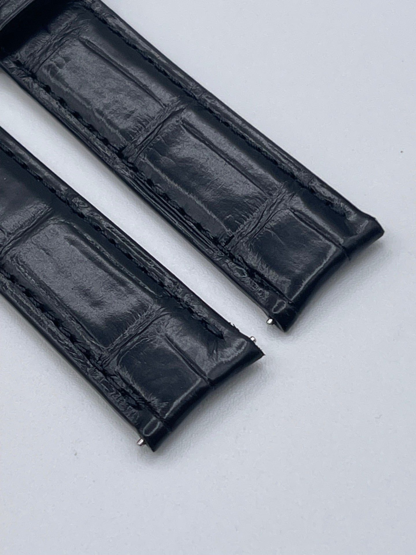 Jaeger Le-Coultre Master Ultra Thin 36 watch strap alligatore nero black 17/16mm