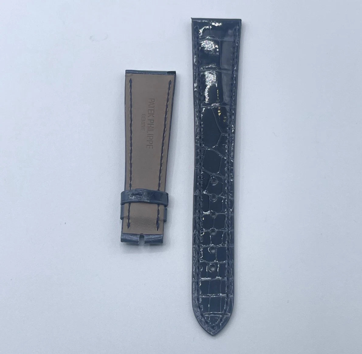 Patek Philippe cinturino alligatore blu marino alligator strap 21/16mm