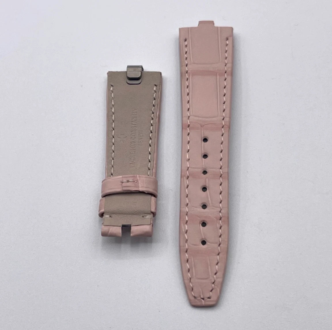 Vacheron Constantin Overseas cinturino alligatore rosa pink matte strap 20/16mm