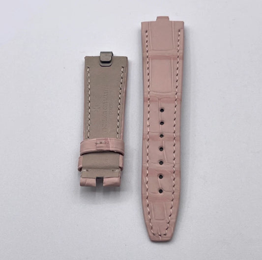 Vacheron Constantin Overseas cinturino alligatore rosa pink matte strap 20/16mm