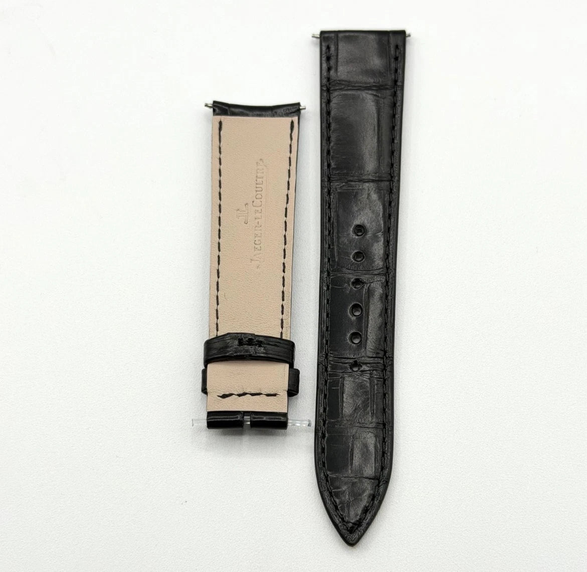 Jaeger LeCoultre cinturino alligatore nero black 19/16mm