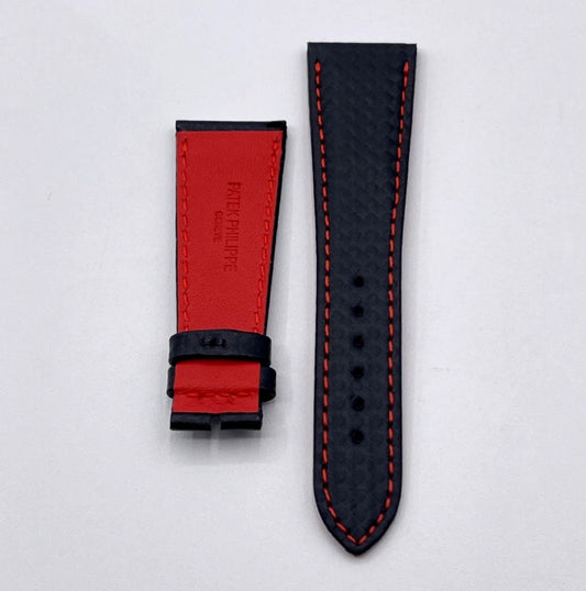 Patek Philippe Calatrava 6007G-010 cinturino pelle techno leather strap 22/16mm