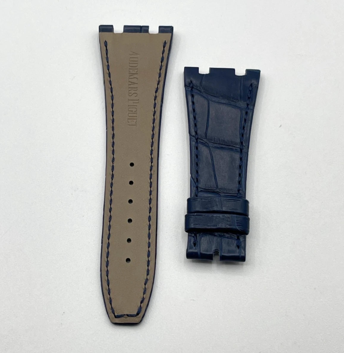 Audemars Piguet Royal Oak 15400 cinturino alligator strap blu blue 26/18mm