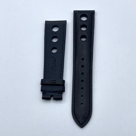Chopard cinturino orologio pelle vitello nero black calfskin leather strap 21/18