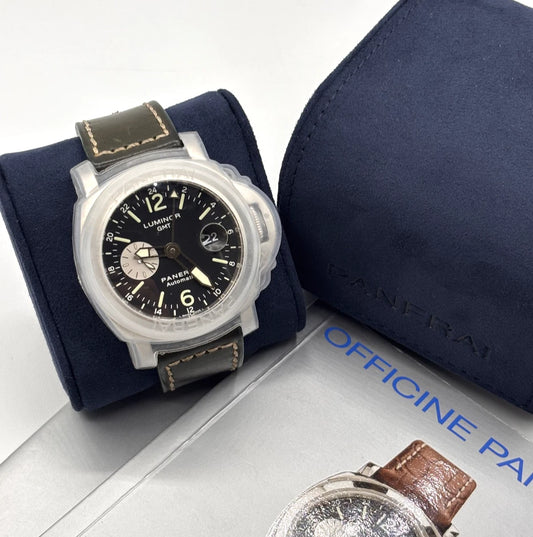 Panerai Luminor GMT 44mm acciaio steel ref PAM00088 cal OPVIII anno 2002