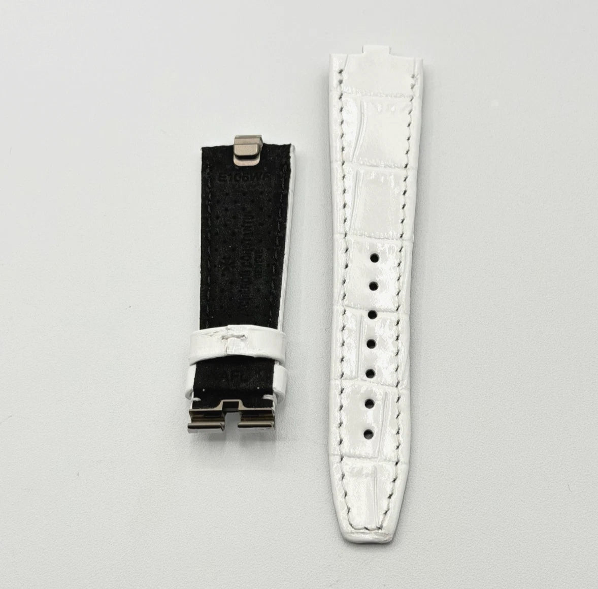 Vacheron Constantin Overseas cinturino pelle bianco white strap 20/16mm