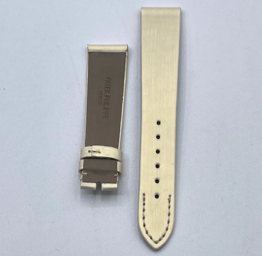 Patek Philippe cinturino sabbia tela spazzolato brushed fabric 17/14mm