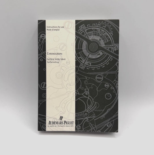 Audemars Piguet Royal Oak Chrono libretto istruzioni instructions cal 3126/3840