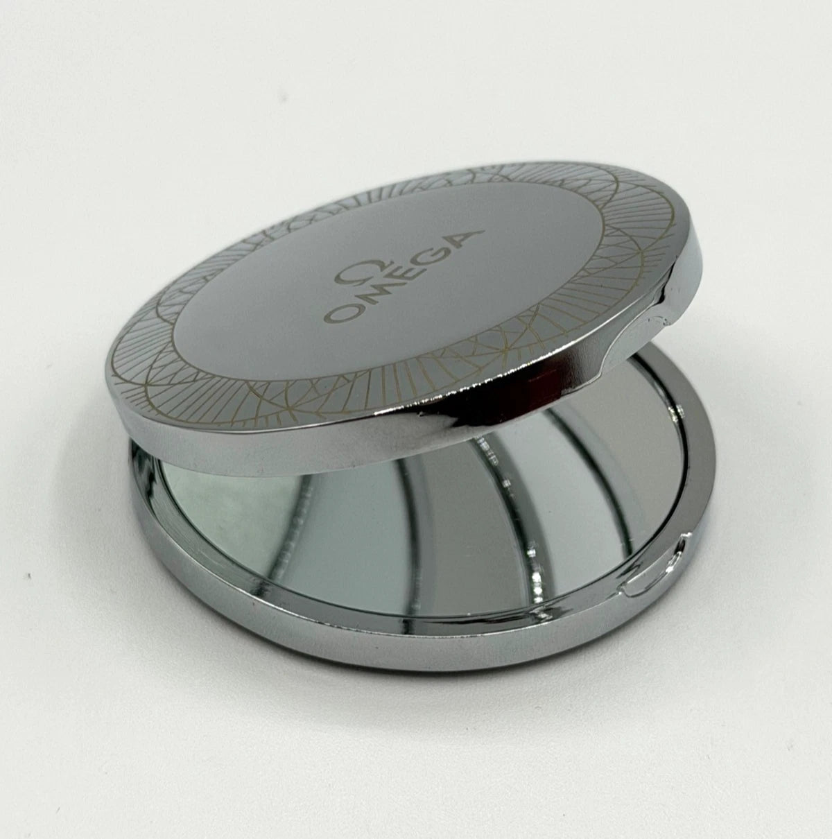 Omega specchio rotondo acciaio steel round mirror