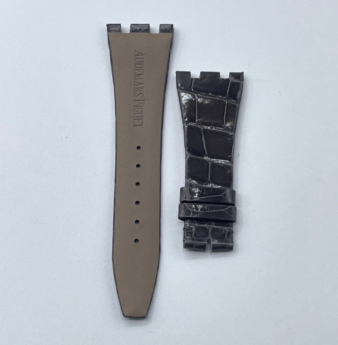 Audemars Piguet Royal Oak lady cinturino alligator strap grigio grey 24/16mm