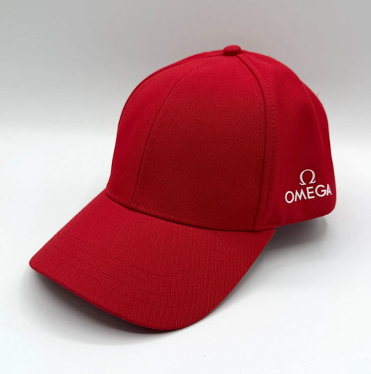 Omega cappello baseball hat rosso red new