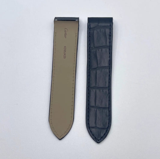 Cartier Santos 100GM Brown Alligator Strap KD95JM52 23/21mm