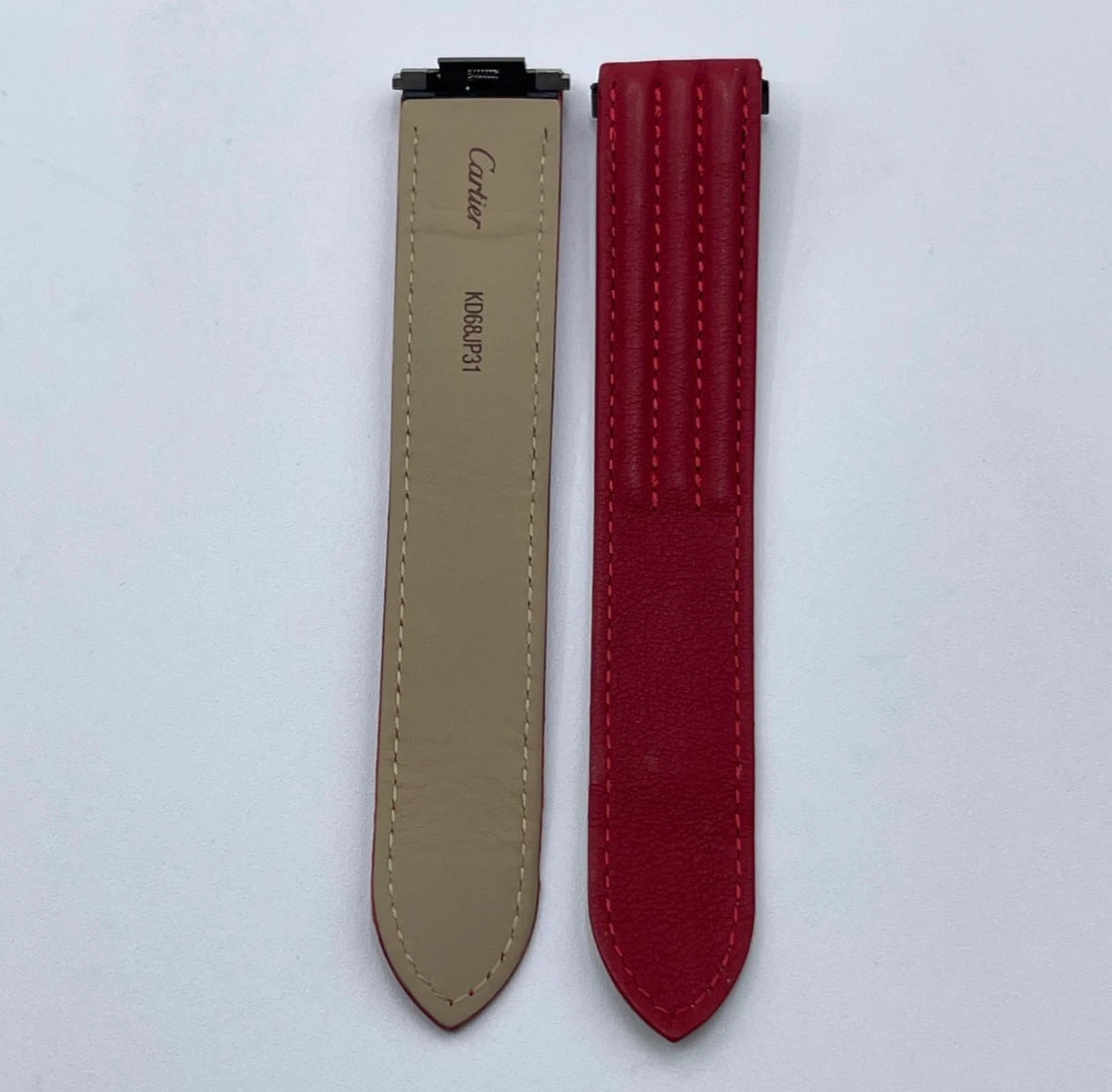Cartier cinturino rosso vitello red calf leather KD68JP31 19/18mm