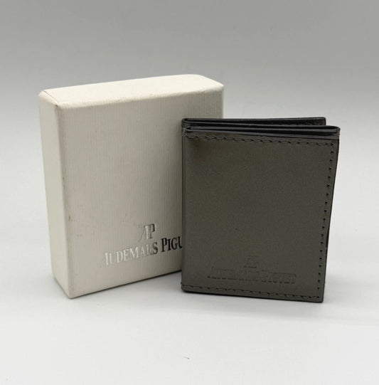 Audemars Piguet porta foto passport photo holder pelle grigia grey vintage