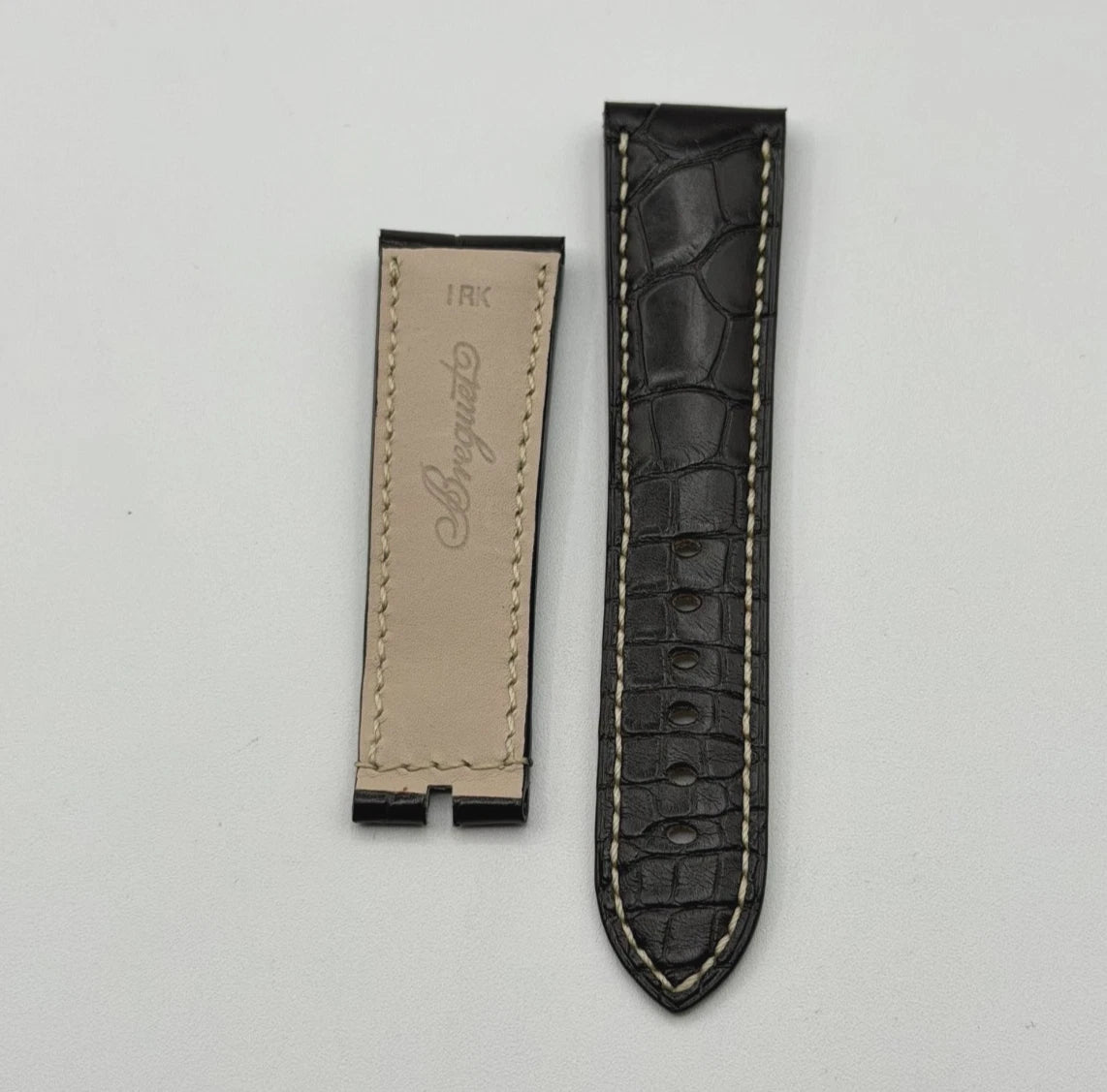 Breguet Type XX cinturino alligatore watch strap marrone scuro dark brown 23/20mm