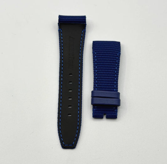 Audemars Piguet Code 11.59 cinturino watch strap tessuto fabric blu 22/18mm
