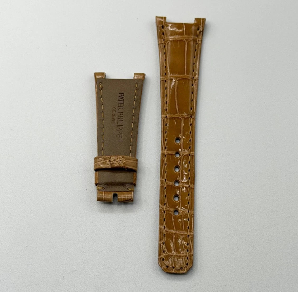 Patek Philippe Nautilus lady cinturino alligatore beige alligator strap 21/14mm