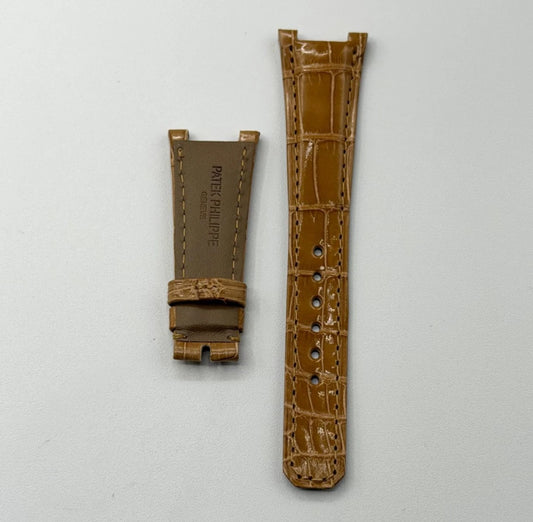 Patek Philippe Nautilus lady cinturino alligatore beige alligator strap 21/14mm