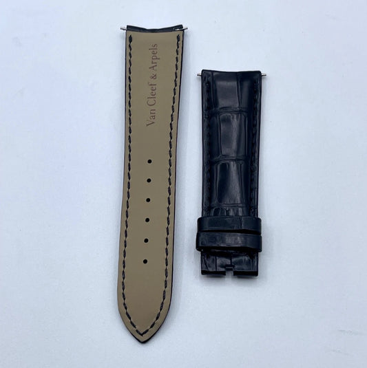 Van Cleef & Arpels Midnight cinturino orologio nero black strap 20/18mm