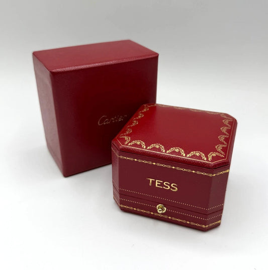 Cartier scatola anello personalizzata customized ring box ref. CRCO000680