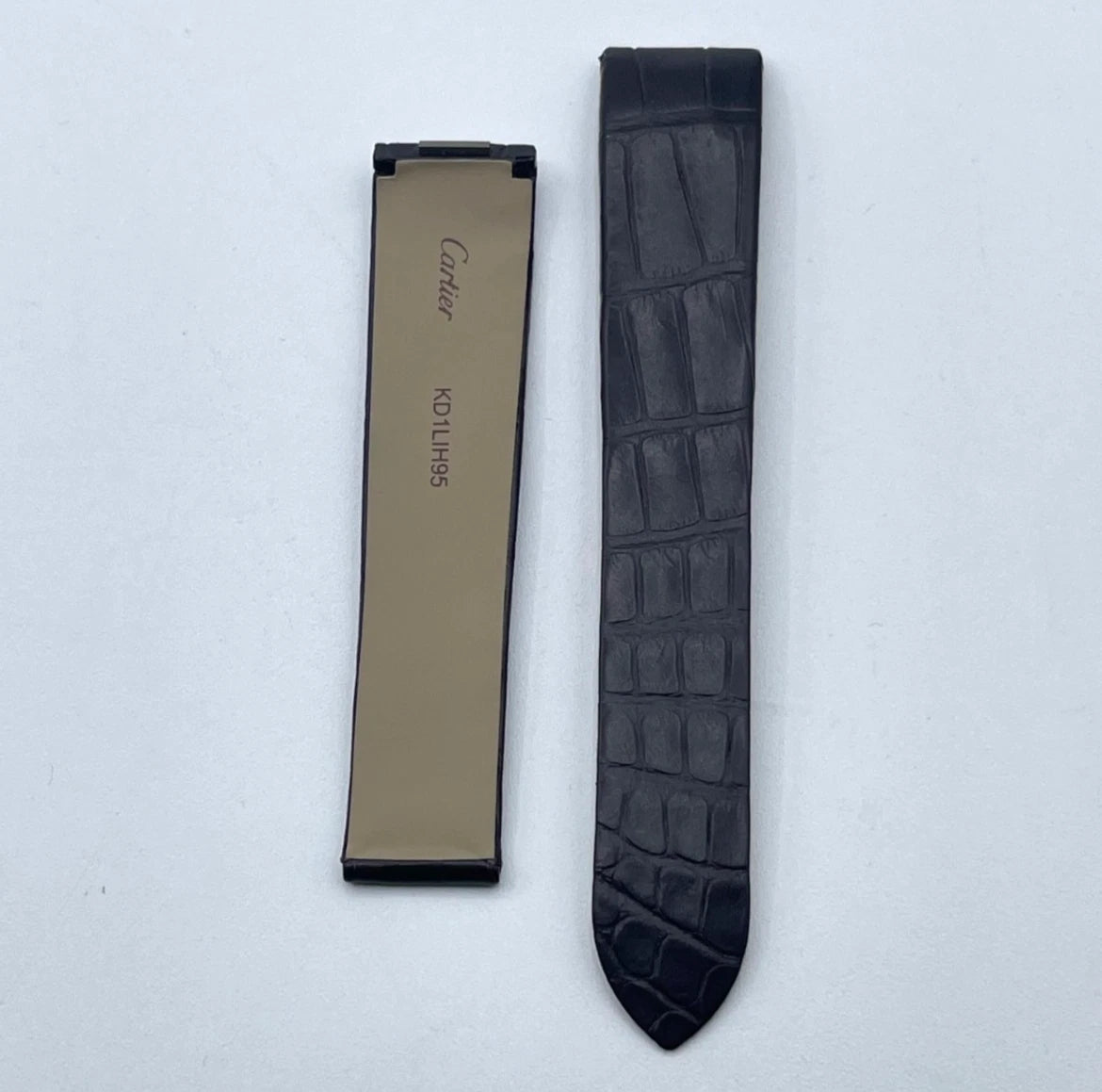 Cartier Santos Dumont cinturino alligatore marrone brown KD1LIH95 18,5/16mm