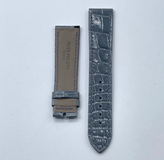 Patek Philippe Nautilus lady grey alligator strap 21/14mm
