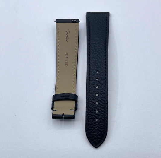 Cartier Tank cinturino vitello nero black KD8TB382 19/16mm