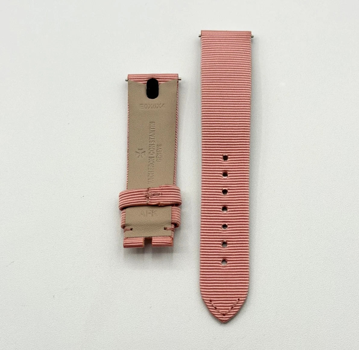 Vacheron Constantin Egerie cinturino tessuto rosa fabric pink strap 18/16mm