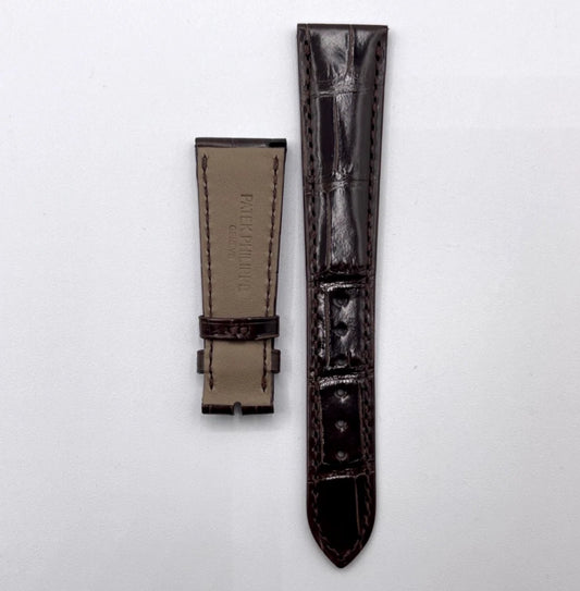 Patek Philippe cinturino alligatore marrone brown alligator strap 21/16mm