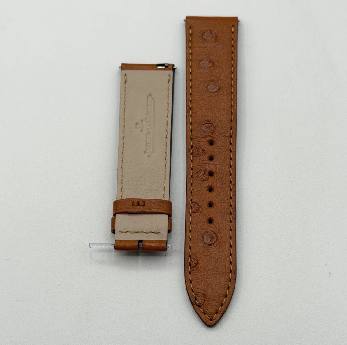 Jaeger LeCoultre Reverso L cinturino struzzo marrone brown ostrich 20/18mm