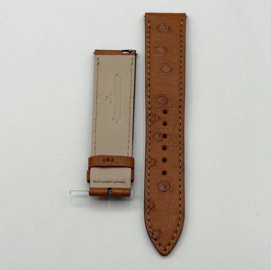 Jaeger LeCoultre Reverso L cinturino struzzo marrone brown ostrich 20/18mm