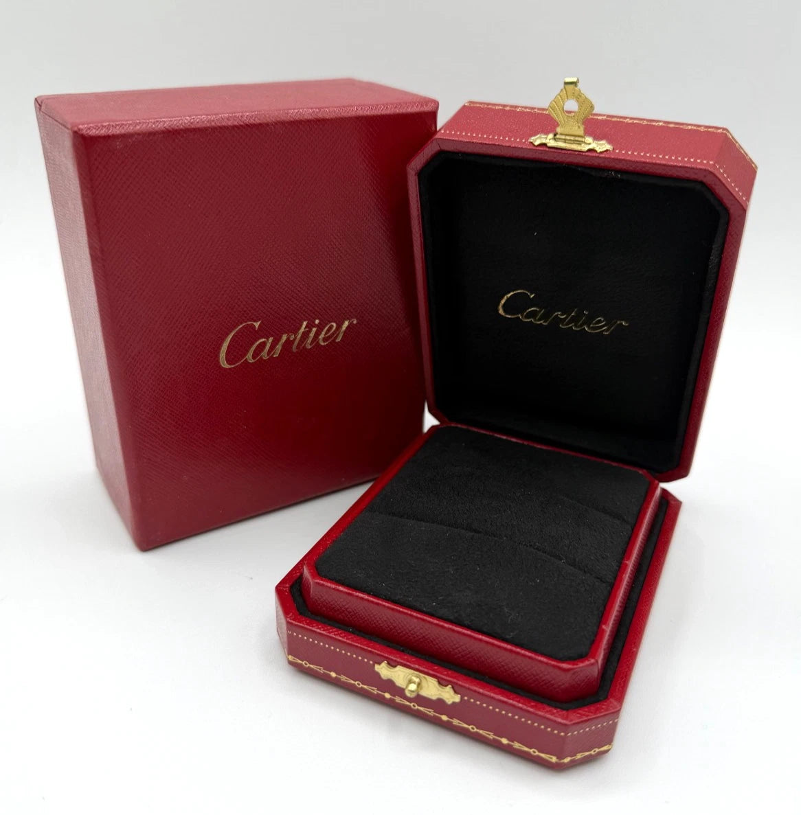 Cartier scatola 2 anelli fidanzamento engagement rings box