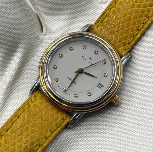 Blancpain Villeret 26mm acciaio oro steel gold ref 1350 cal 95