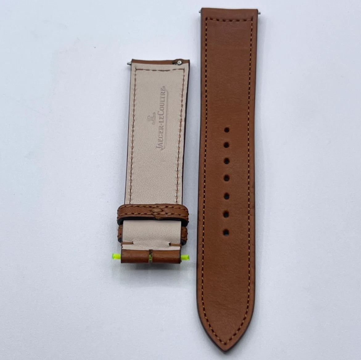 Jaeger LeCoultre Reverso cinturino pelle calf marrone brown strap 20/18