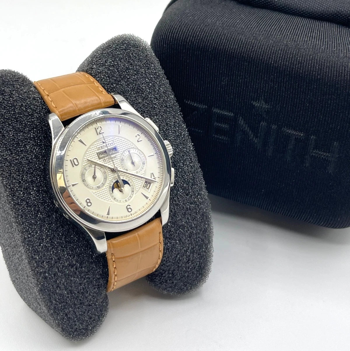 Zenith El Primero Class T Moonphase 40mm acciaio ref 03.0510.4100 cal 4100