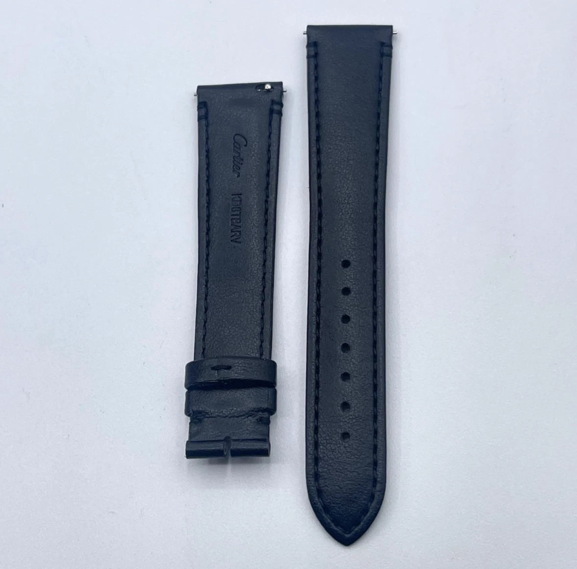 Cartier Tank cinturino vitello nero black KD8TBARV 19/16mm