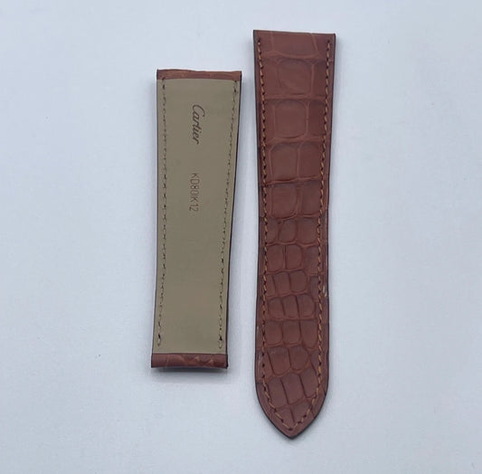 Cartier cinturino alligatore marrone brown KD80IK12 23/18mm