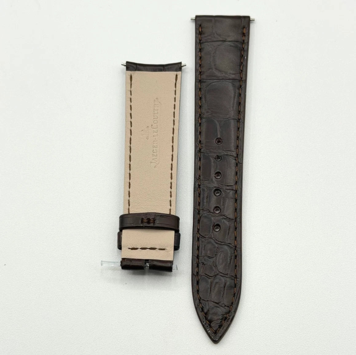 Jaeger LeCoultre cinturino alligatore marrone brown 19/16mm