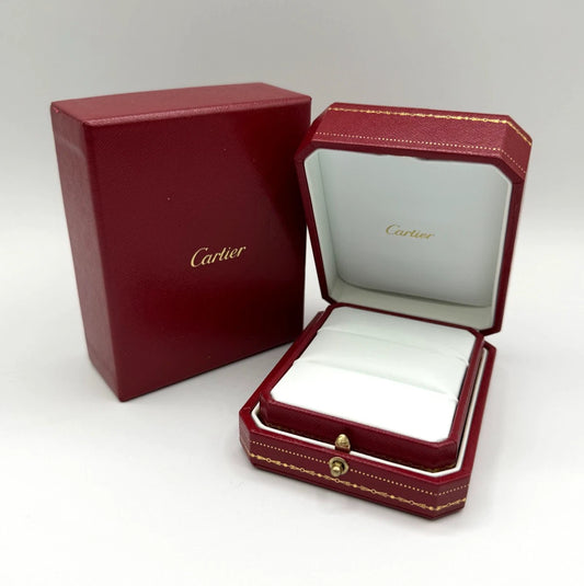 Cartier scatola 2 anelli fidanzamento engagement rings box