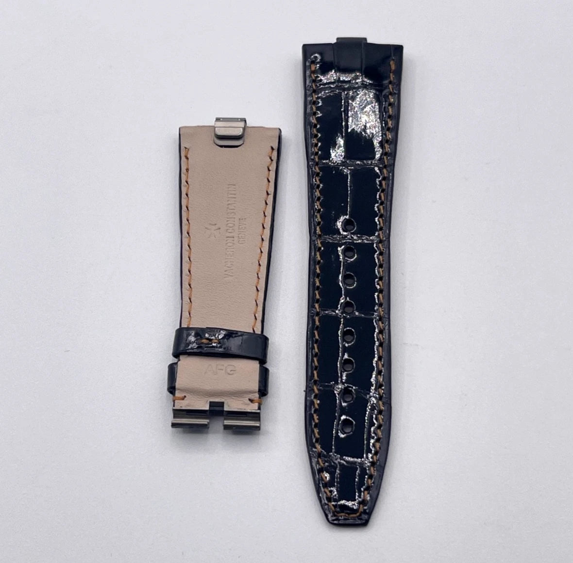 Vacheron Constantin Overseas cinturino alligatore nero black strap 24/18 mm