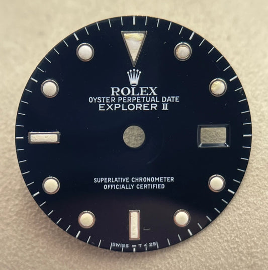 Rolex Explorer II 2 16570 quadrante dial nero "swiss T 25" black