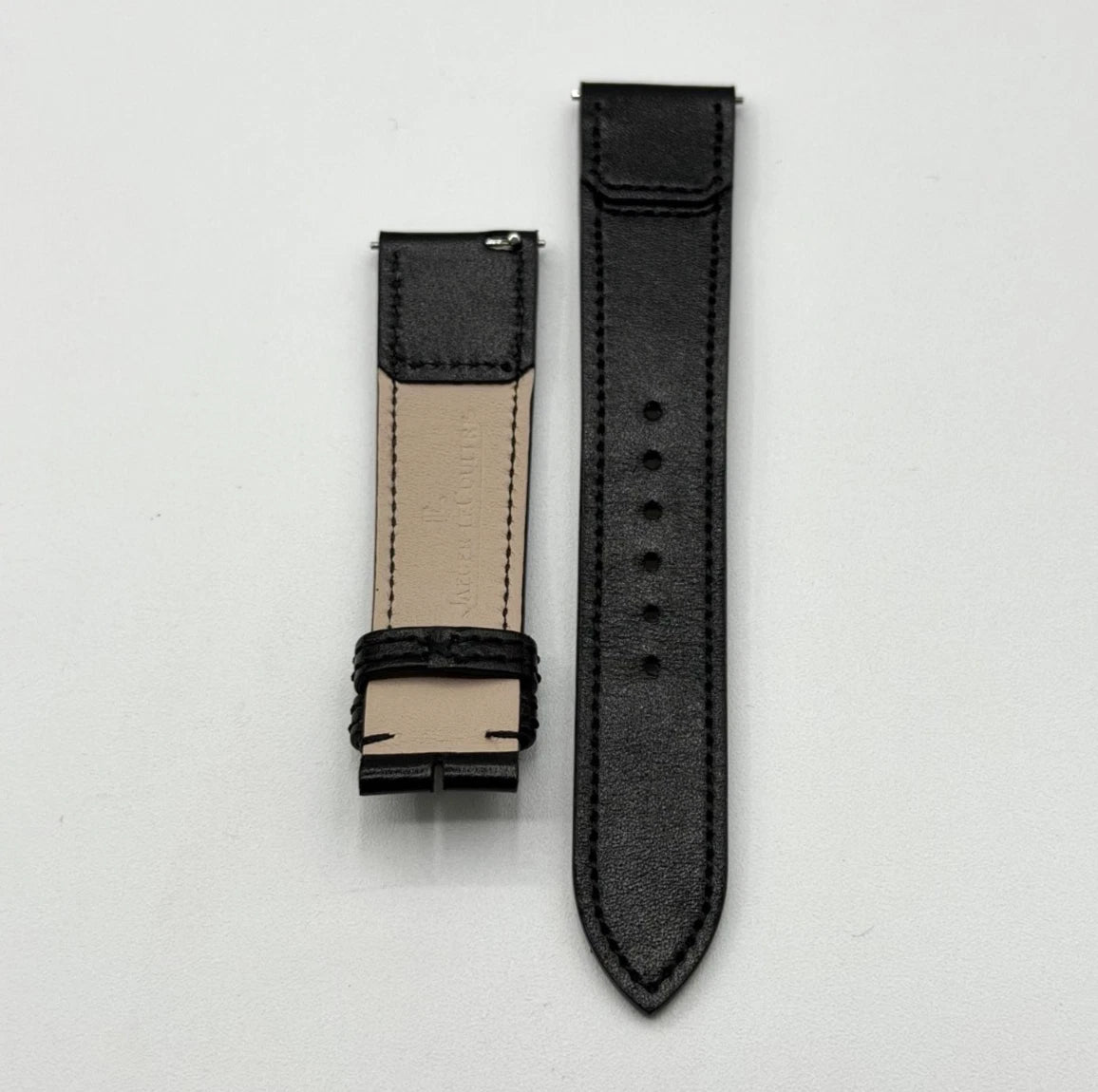 Jaeger LeCoultre Reverso cinturino pelle calf black strap 18/16 "Casa Fagliano"