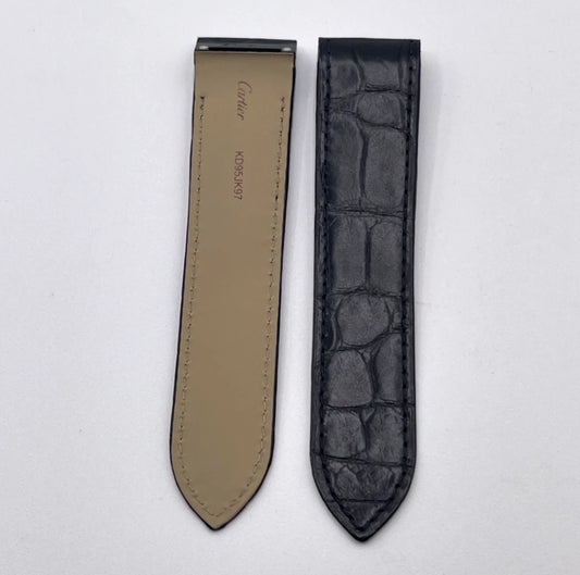 Cartier Santos 100GM cinturino alligatore nero black KD95JK97 23/21mm