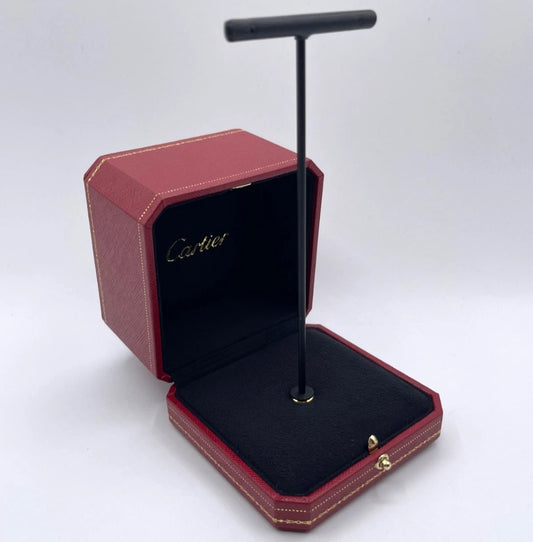 Cartier pendant earrings display box