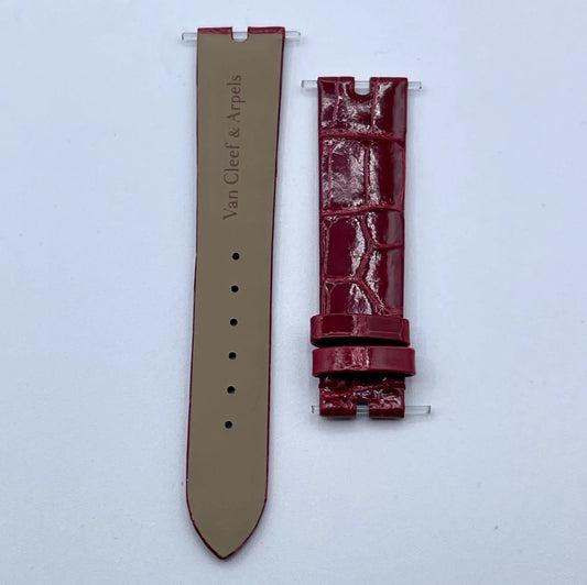 Van Cleef & Arpels Pierre Arpels 38mm cinturino orologio rosso red strap 19/16