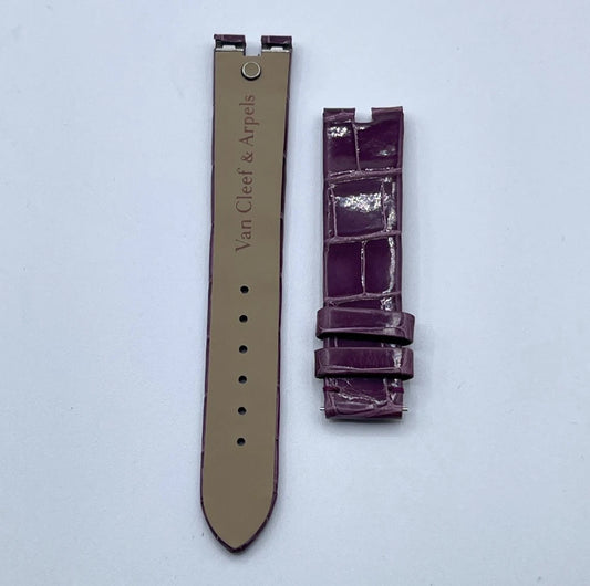 Van Cleef & Arpels Mini Féerie cinturino orologio viola purple watch strap 16/14mm