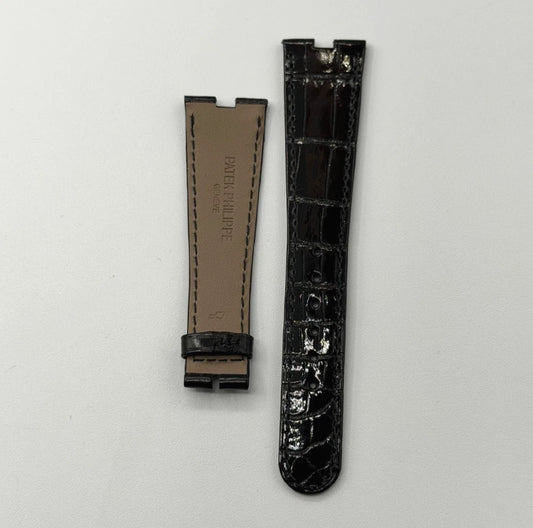 Patek Philippe Ellipse cinturino alligatore nero black alligator strap 21/15mm