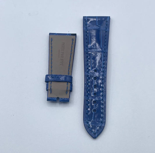 Patek Philippe Calatrava blue leather strap 21/16mm for Brian